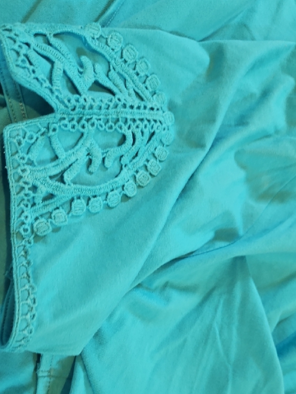 d&co. Turquoise Sleeveless Tank Dress With Cover Top - Picture 3 of 7